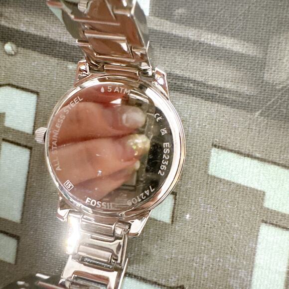 Fossil ES2362 Jesse Ladies Stainless Steel Crystal Bezel Quartz Wrist Watch main image 6